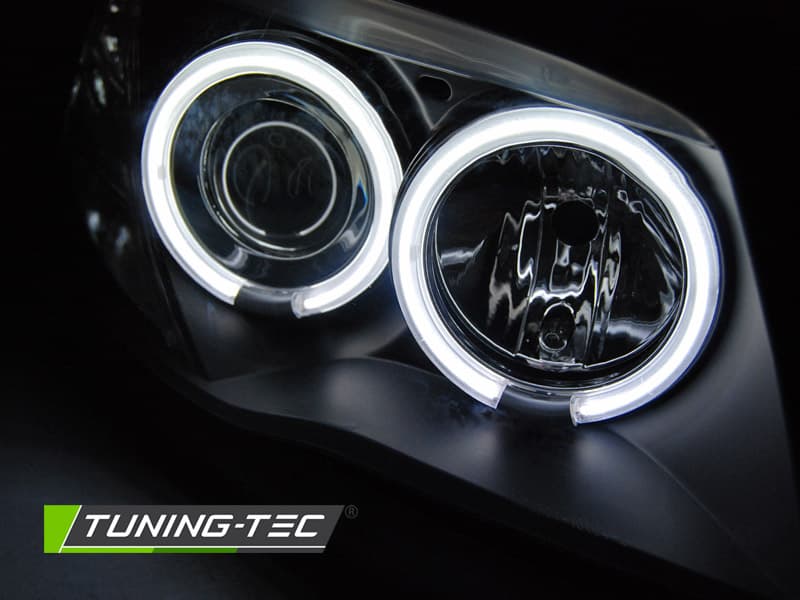Predné svetlá BMW 1 E81/E87 CCFL Angel Eyes Black – náhľad 3