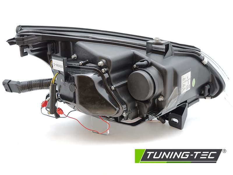 Predné svetlá BMW E60 E61 05-07 Xenón CCFL Angel Eyes Black – náhľad 2