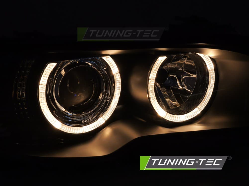 Predné svetlá BMW E46 Coupe Cabrio 03-06 Xenón Black – náhľad 2