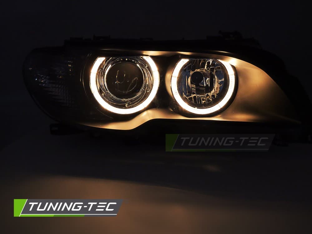 Predné svetlá BMW E46 Coupe Cabrio 03-06 Xenón Black – náhľad 3