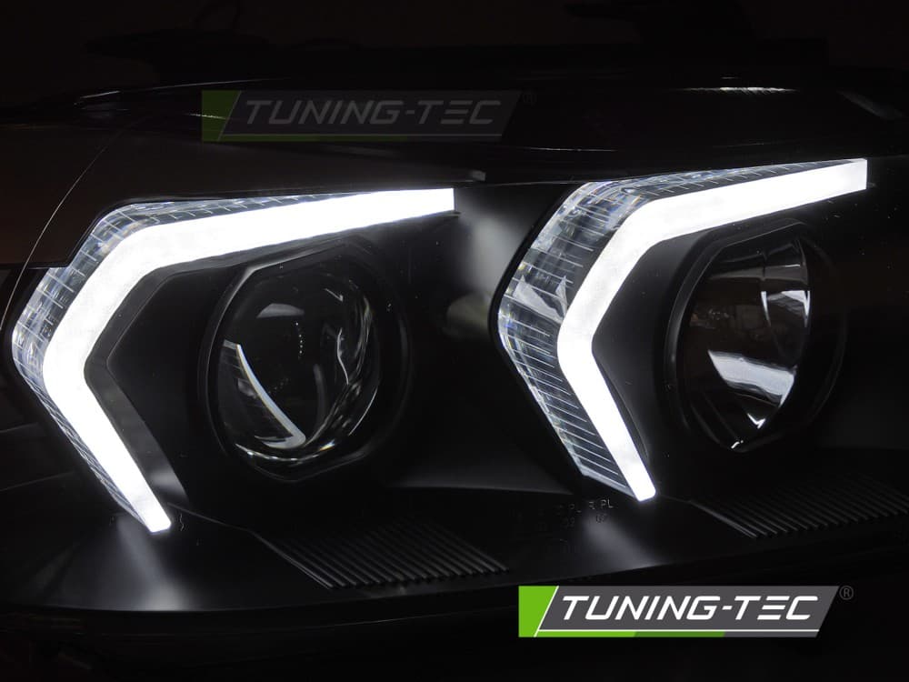 Predné svetlá BMW E90 E91 05-08 Angel Eyes Black - P4 – náhľad 2