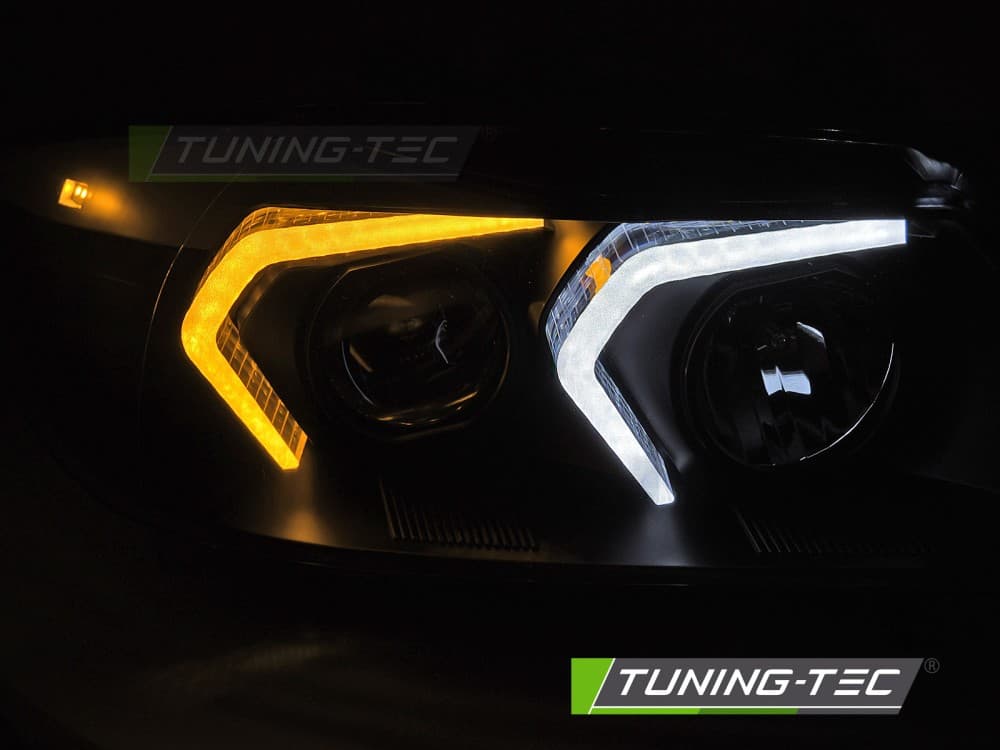 Predné svetlá BMW E90 E91 05-08 Angel Eyes Black - P4 – náhľad 4