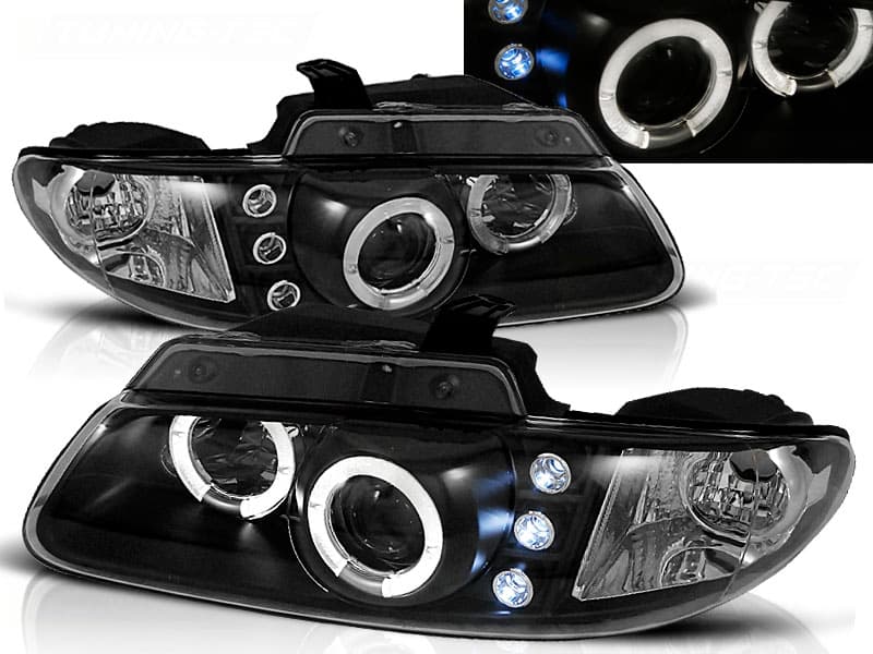 Predné svetlá Chrysler Voyager Angel Eyes Black