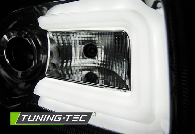 Predné svetlá Chrysler 300C 05-10 Tube Light Chrome – náhľad 2