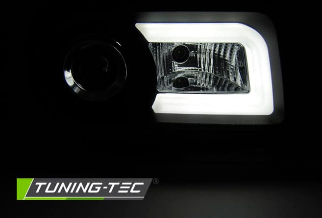 Predné svetlá Chrysler 300C 05-10 Tube Light Black – náhľad 2
