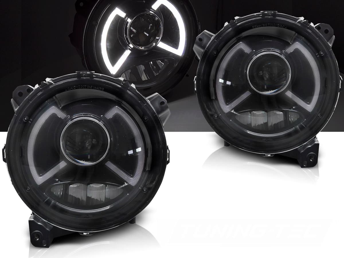 Predné svetlá Jeep Wrangler JL 18-23 WL Full LED Black