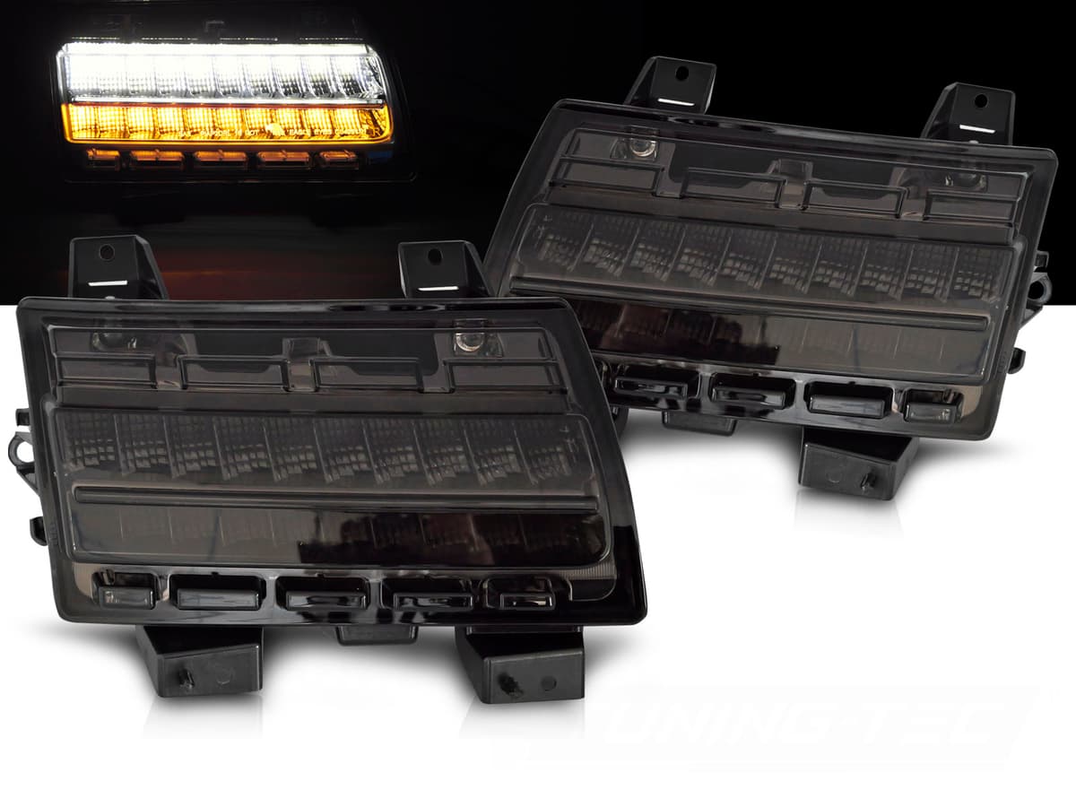 Predné smerovky Jeep Wrangler JL 18-23 Dynamic Smoke