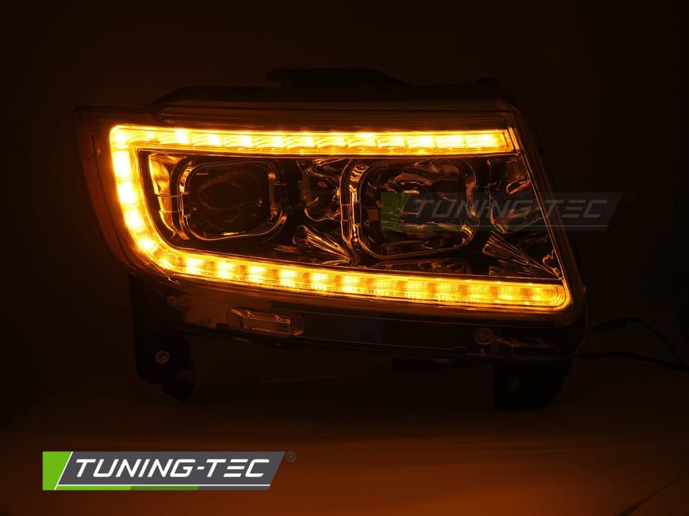 Predné svetlá Jeep Grand Cherokee WK2 11-13 Chrome – náhľad 3