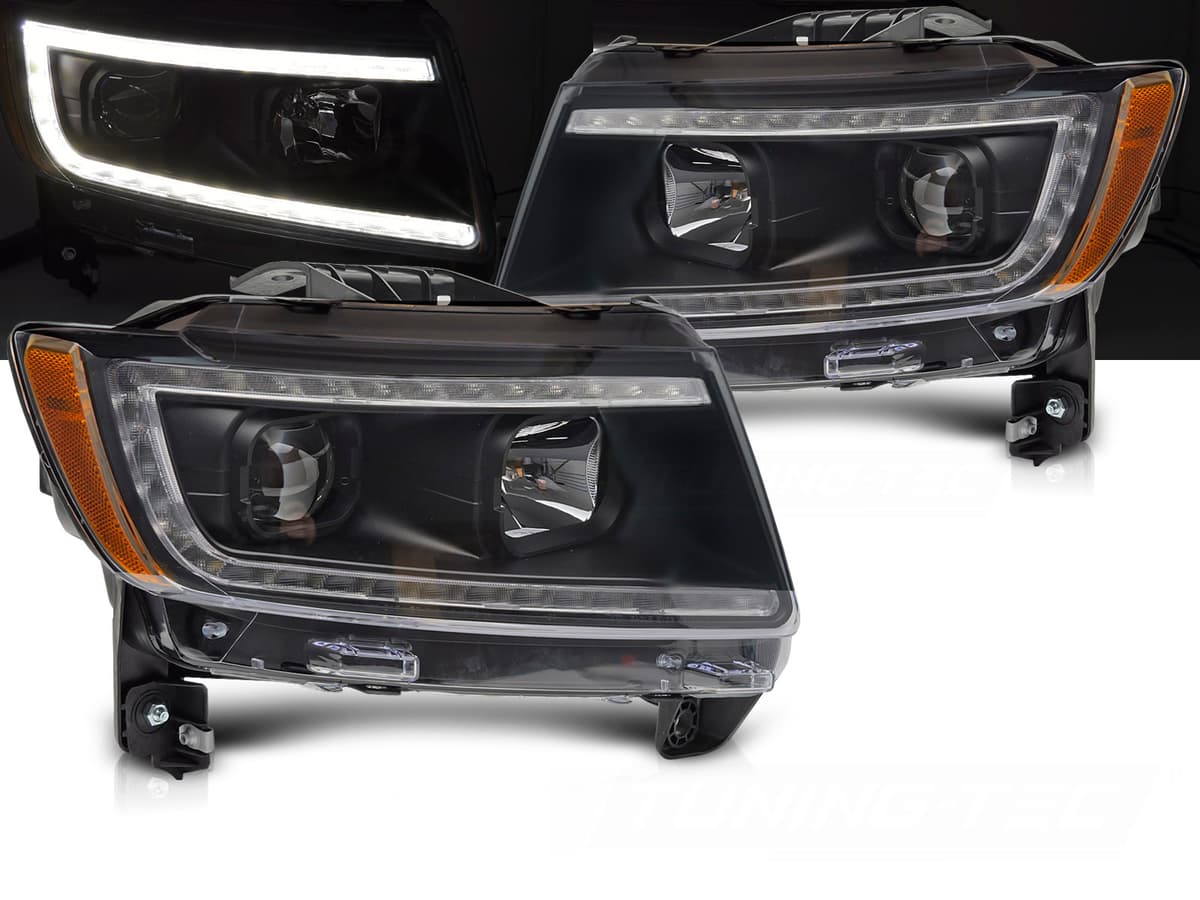 Predné svetlá Jeep Grand Cherokee WK2 11-13 Black