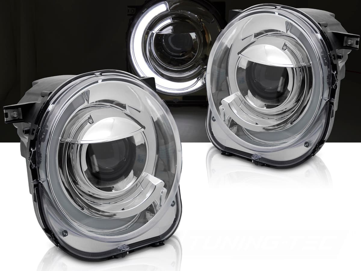 Predné svetlá Jeep Renegade 14- Tube Light Chrome