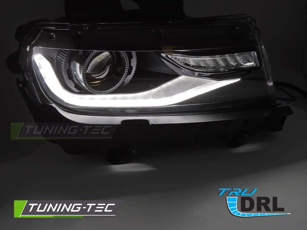 Predné Tube svetlá Chevrolet Camaro 13-15 LED Black – náhľad 2