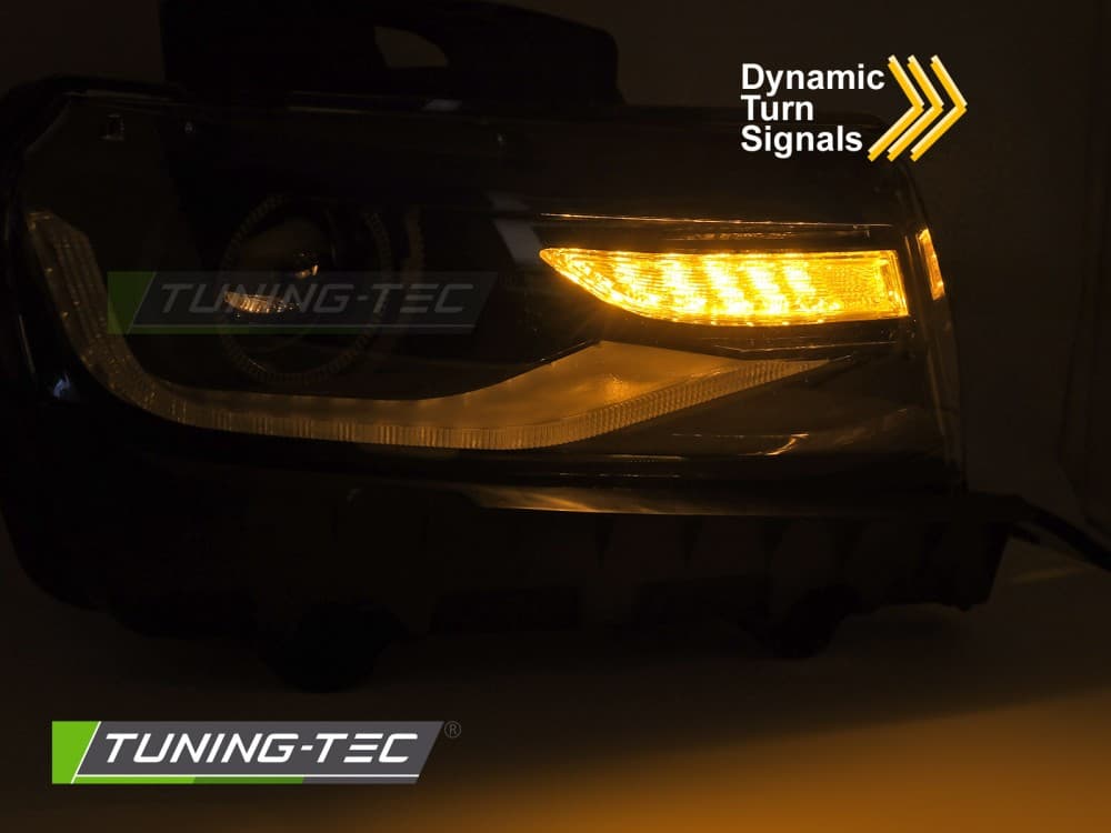 Predné Tube svetlá Chevrolet Camaro 13-15 LED Black – náhľad 3
