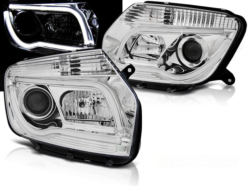 Predné svetlá Dacia Duster Tube Light Chrome