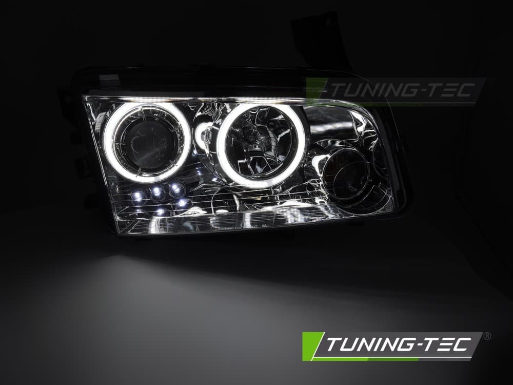 Predné svetlá Dodge Charger LX 06-10 Angel Eyes Chrome – náhľad 2