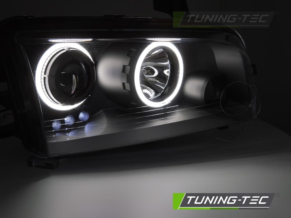 Predné svetlá Dodge Charger LX 06-10 Angel Eyes Black – náhľad 2