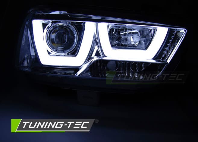 Predné svetlá Dodge Charger LX 11-15 Chrome U-Type – náhľad 4