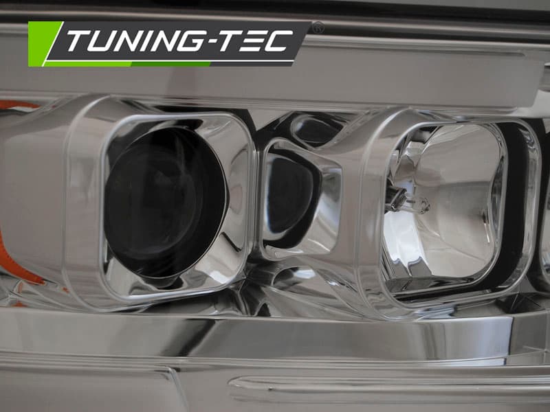 Predné svetlá Dodge Ram 02-06 Tube Light Chrome – náhľad 3