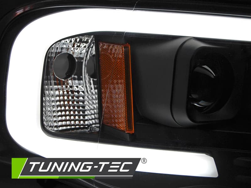 Predné svetlá Dodge Ram 02-06 Tube Light Black – náhľad 3