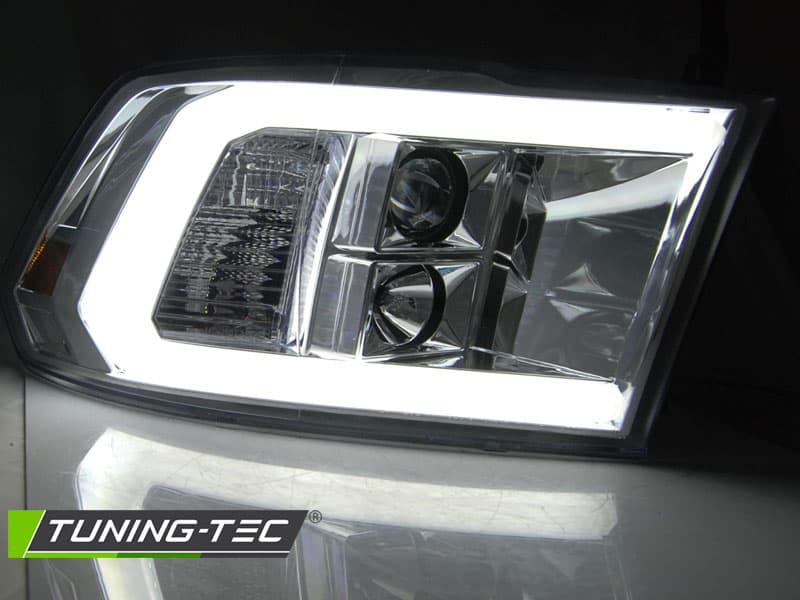 Predné svetlá Dodge Ram 09-18 Tube Light Chrome - 21 – náhľad 3