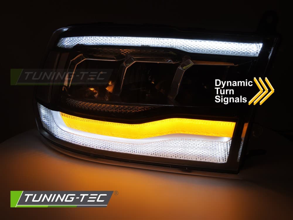 Predné svetlá Dodge Ram 09-18 WL Full LED Black – náhľad 3