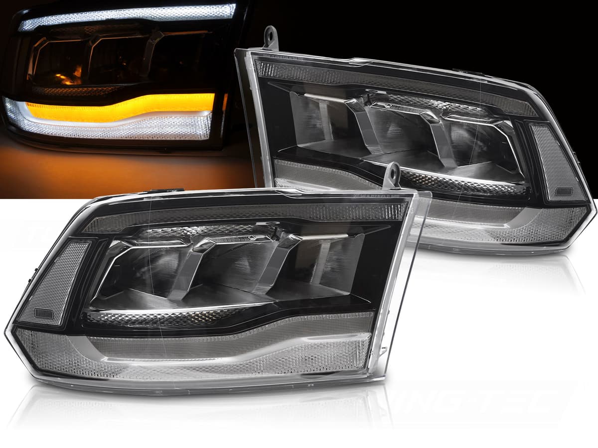 Predné svetlá Dodge Ram 09-18 WL Full LED Black