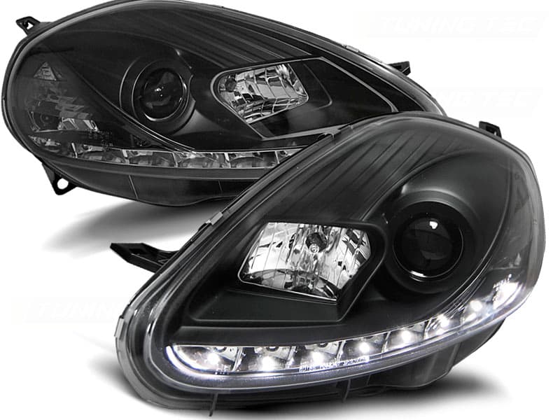 Predné svetlá Fiat Grande Punto 05-08 Devil Eyes Black