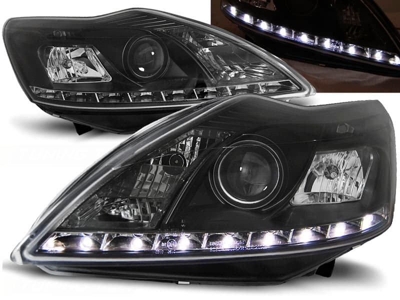Predné svetlá Ford Focus 2 08-2010 Devil Eyes Black