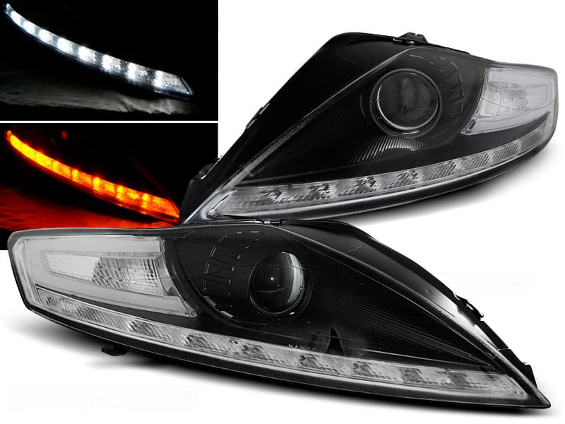 Predné svetlá Ford Mondeo 07-10 LED Devil Eyes Black