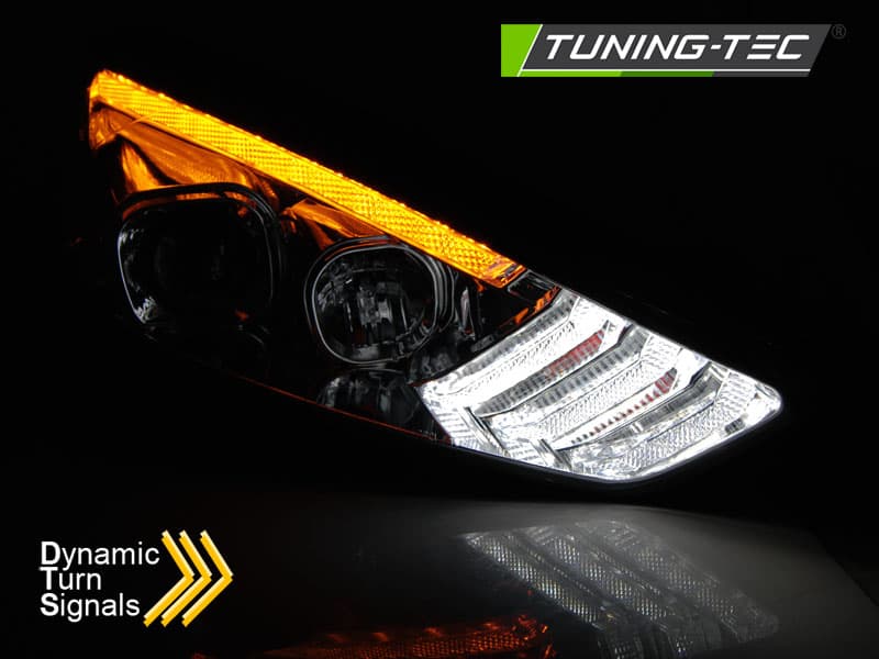 Predné svetlá Ford Focus 3 15-18 DRL Dynamic Chrome – náhľad 2