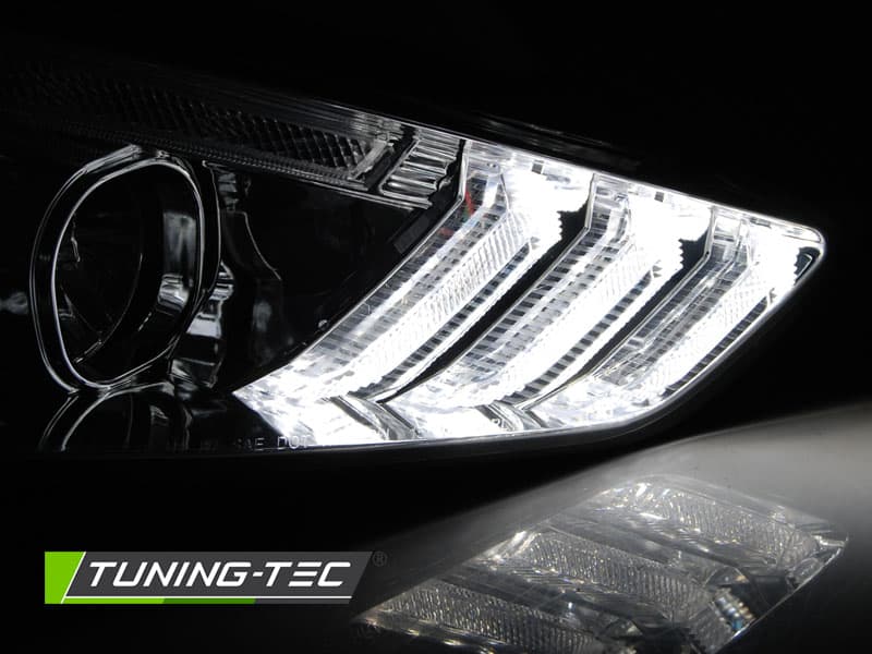 Predné svetlá Ford Focus 3 15-18 DRL Dynamic Chrome – náhľad 3
