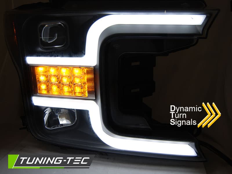 Predné svetlá Ford F150 MK13 17-20 Black – náhľad 3
