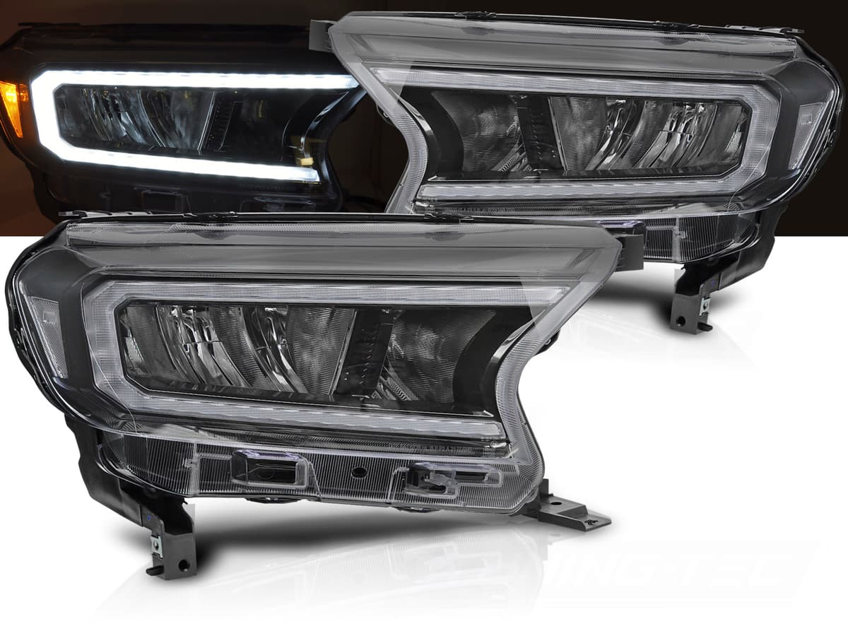 Predné svetlá Ford Ranger 5 16-22 Full LED Black