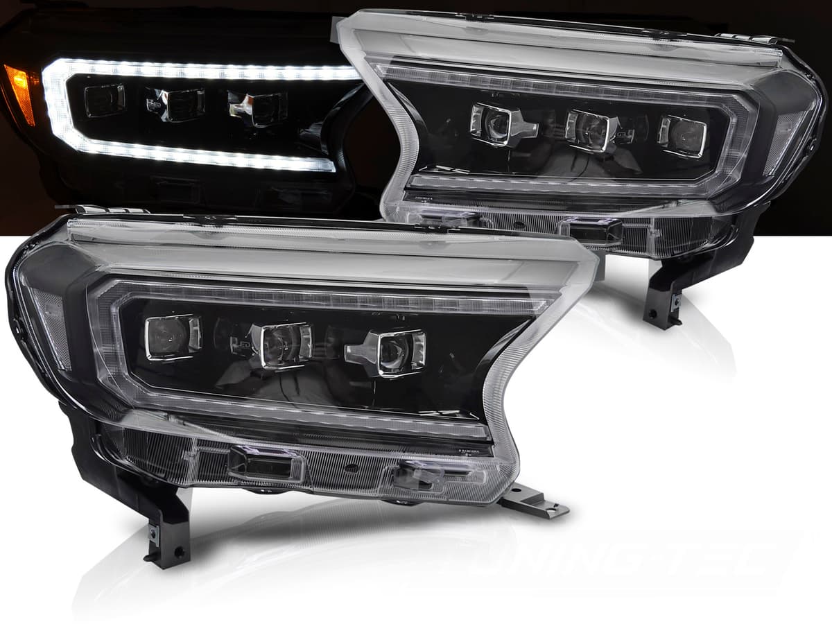 Predné svetlá Ford Ranger 5 16-22 WL Full LED Black