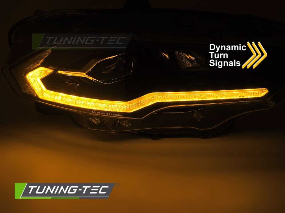 Predné svetlá Ford Mustang 18-21 WL Full LED Black – náhľad 3
