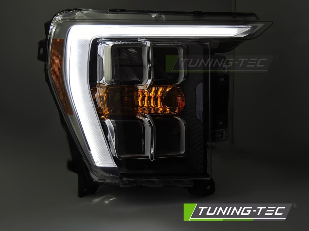 Predné svetlá Ford F150 MK14 20-23 DRL 3 Full LED Black – náhľad 2