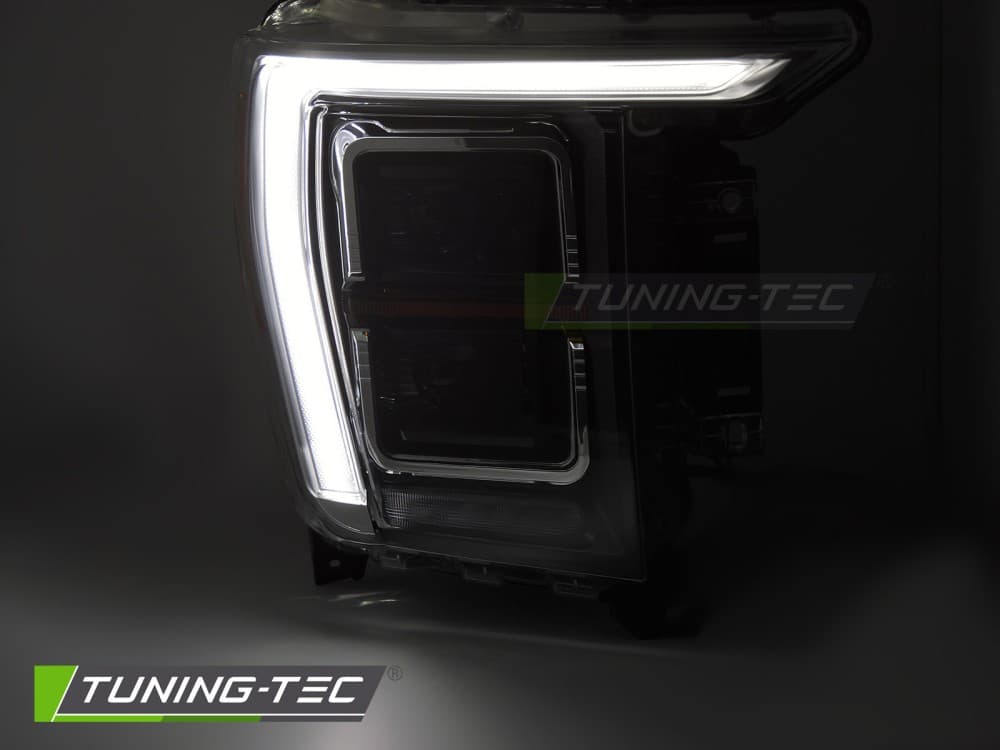 Predné svetlá Ford F150 MK14 20-23 DRL Full LED Black – náhľad 2