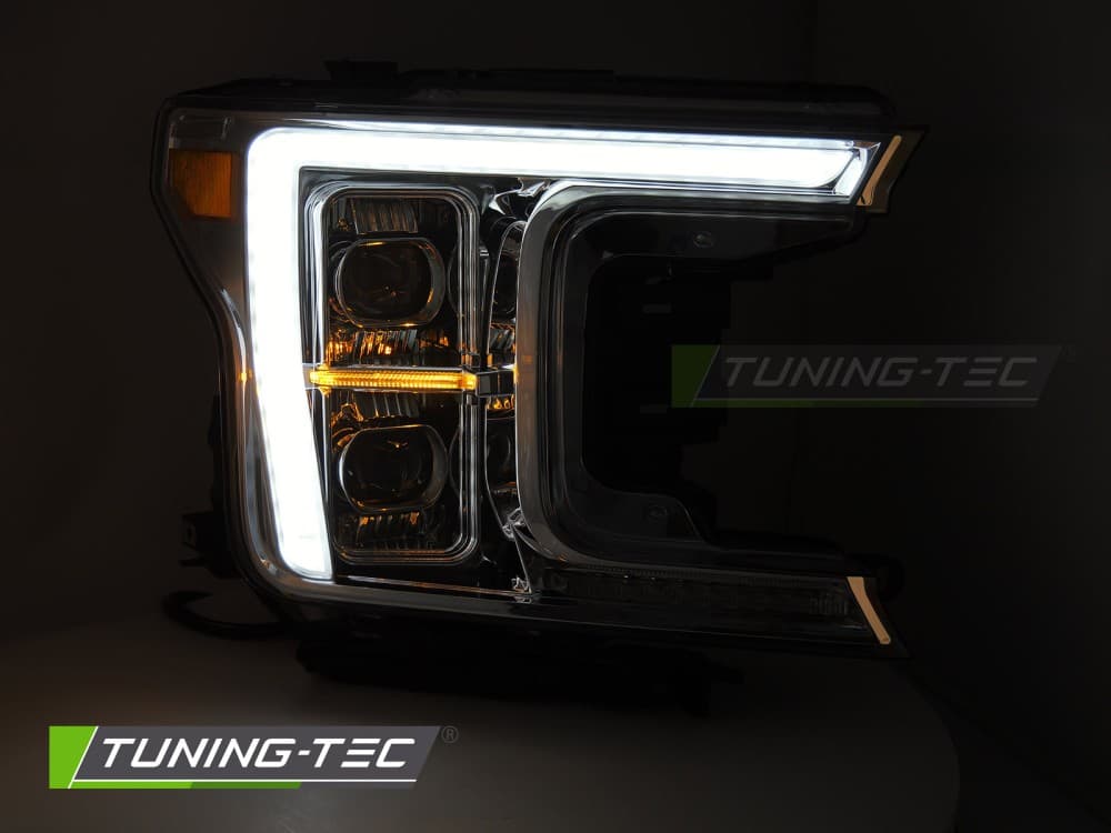 Predné svetlá Ford F150 MK13 17-20 Full LED Chrome – náhľad 2