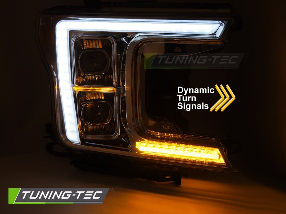 Predné svetlá Ford F150 MK13 17-20 Full LED Chrome – náhľad 3