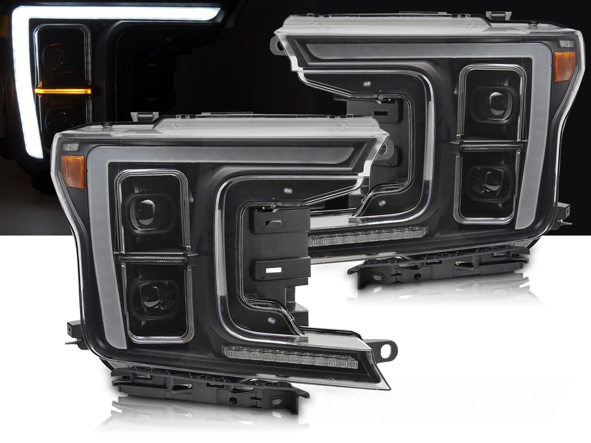 Predné svetlá Ford F150 MK13 17-20 Full LED Black