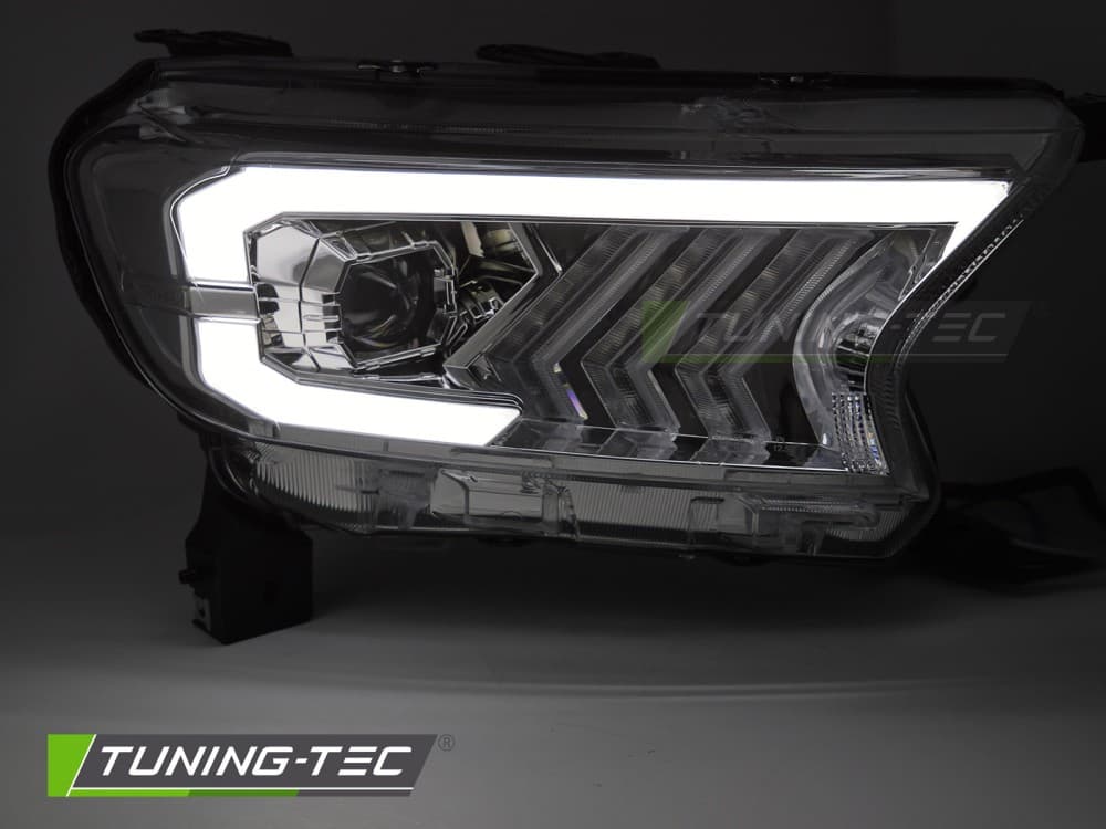Predné svetlá Ford Ranger 5 16-22 Full LED Dynamic Chrome – náhľad 2