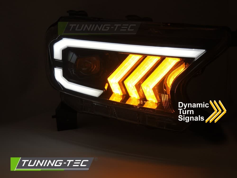 Predné svetlá Ford Ranger 5 16-22 Full LED Dynamic Black – náhľad 3