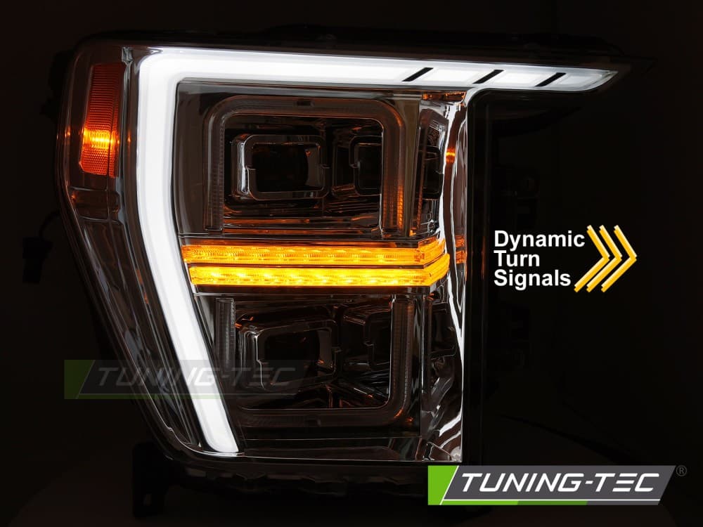 Predné svetlá Ford F150 MK14 20-23 Full LED Chrome – náhľad 3
