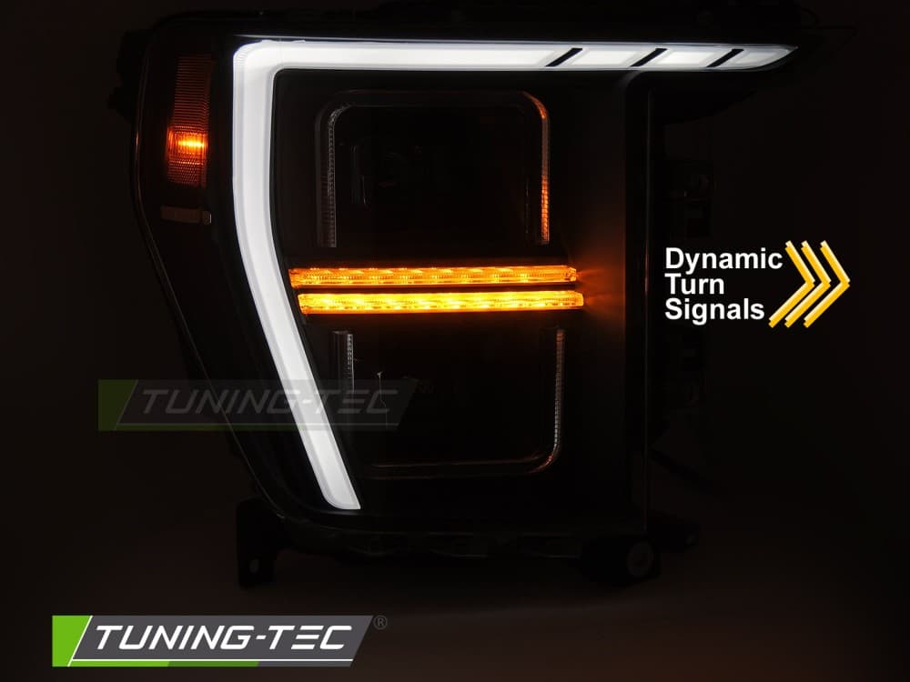 Predné svetlá Ford F150 MK14 20-23 Full LED Black – náhľad 3