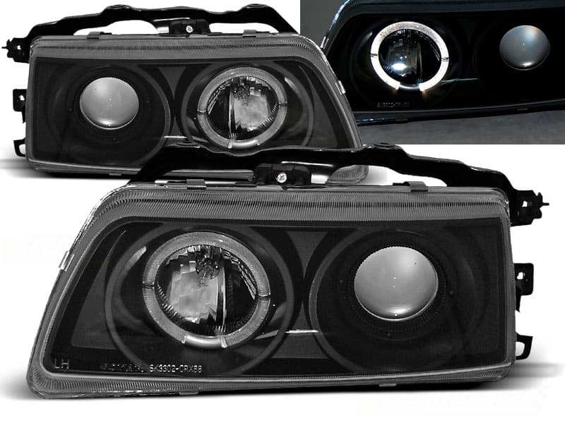 Predné svetlá Honda CRX 87-89 Angel Eyes Black