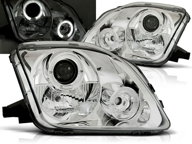 Predné svetlá Honda Prelude 97-01 Angel Eyes Chrome
