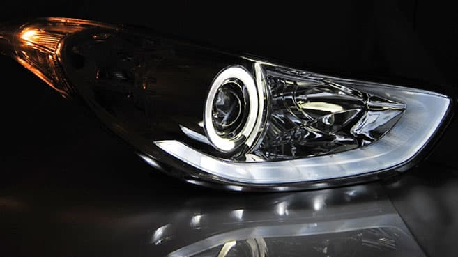 Predné svetlá Hyundai Elantra 10-15 Chrome – náhľad 2