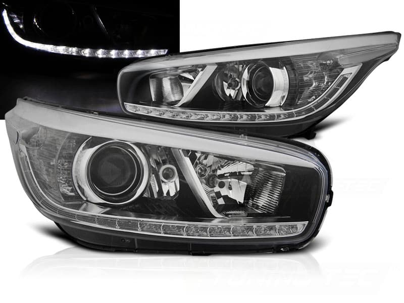 Predné svetlá Kia Ceed 2 12-18 Black