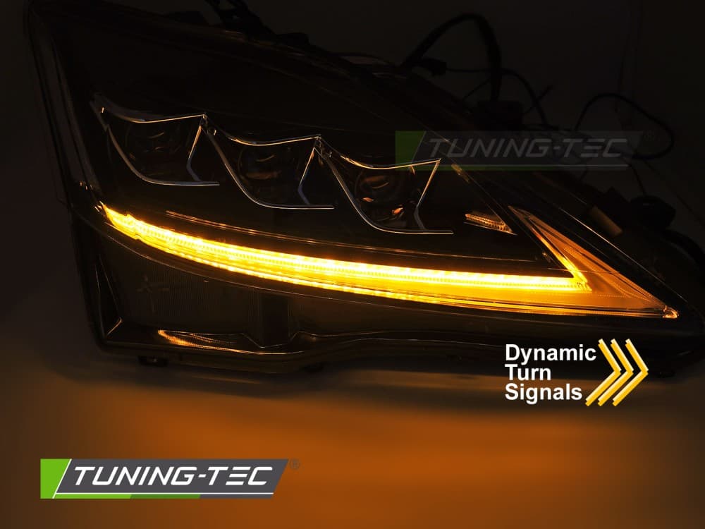 Predné svetlá IS 06-13 Full LED Lexus Black – náhľad 3