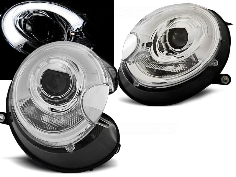 Predné svetlá Mini Cooper 06-14 Tube Light Chrome