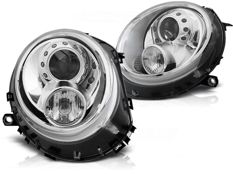 Predné svetlá Mini Cooper 06-14 Angel Eyes Chrome - 10